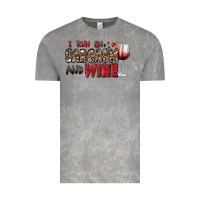 Cloud Rock i run on sarcasm and wine Vintage Tee - Zillion Design Studio