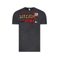 Vintage Black i run on sarcasm and wine Vintage Tee - Zillion Design Studio