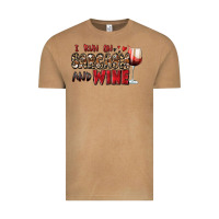 Vintage Camel i run on sarcasm and wine Vintage Tee - Zillion Design Studio