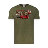 Vintage Olive i run on sarcasm and wine Vintage Tee - Zillion Design Studio