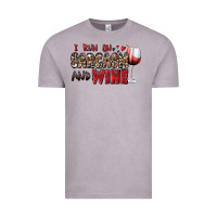 Vintage Zinc i run on sarcasm and wine Vintage Tee - Zillion Design Studio