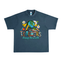 Midnight Navy teachers change the world Urban Heavy Tee - texasbilliewilder
