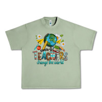 Oil Green teachers change the world Urban Heavy Tee - texasbilliewilder