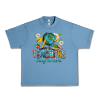 Pebble Blue teachers change the world Urban Heavy Tee - texasbilliewilder