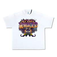 White lets get wıcked Urban Heavy Tee - BarkalooDesign