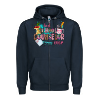 Navy best school counselor ever Zipper Hoodie - AdoDesignShop
