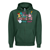 Sports Green best school counselor ever Zipper Hoodie - AdoDesignShop