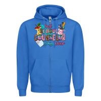True Royal best school counselor ever Zipper Hoodie - AdoDesignShop