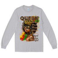 Moon Dust afro queen juneteenth Long Sleeve Tee - HRA Design Shop