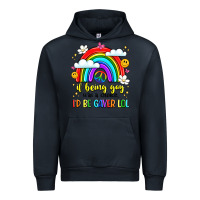 Navy if being gay was a choice i'd be gayer lol Urban Hoodie - LillyAllenDesigns