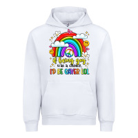 White if being gay was a choice i'd be gayer lol Urban Hoodie - LillyAllenDesigns