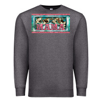 Charcoal Heather western mama     license plate Premium Sweatshirt - BarkalooDesign