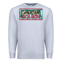Heather Grey western mama     license plate Premium Sweatshirt - BarkalooDesign