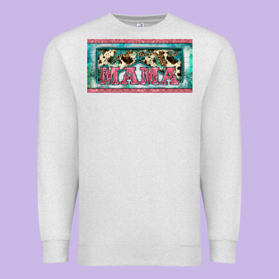 Western Mama     License Plate Premium Sweatshirt Designed By Barkaloodesign