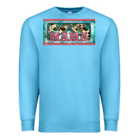 Ocean Blue western mama     license plate Premium Sweatshirt - BarkalooDesign