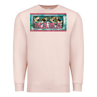 Pale Pink western mama     license plate Premium Sweatshirt - BarkalooDesign