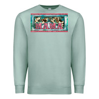 Seafoam western mama     license plate Premium Sweatshirt - BarkalooDesign