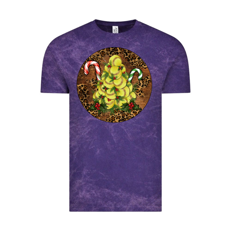 Softball Leopard Christmas Vintage Tee by RanaPortraitStore | Teevron