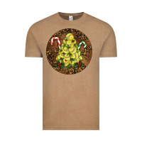 Vintage Coffee Softball leopard christmas Vintage Tee - RanaPortraitStore