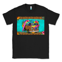 Black hippie van floral skinny metal can holder Classic Tee - HRA Design Shop