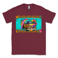 Burgundy hippie van floral skinny metal can holder Classic Tee - HRA Design Shop