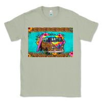Hippie Van Floral Skinny Metal Can Holder Classic Tee | Teevron