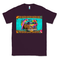 Plum hippie van floral skinny metal can holder Classic Tee - HRA Design Shop
