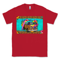 Red hippie van floral skinny metal can holder Classic Tee - HRA Design Shop
