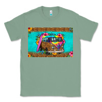 Sage hippie van floral skinny metal can holder Classic Tee - HRA Design Shop