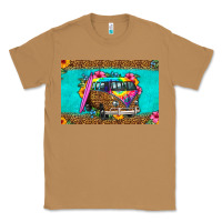 Toasted Coconut hippie van floral skinny metal can holder Classic Tee - HRA Design Shop