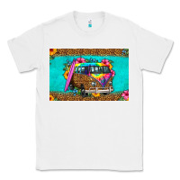 White hippie van floral skinny metal can holder Classic Tee - HRA Design Shop