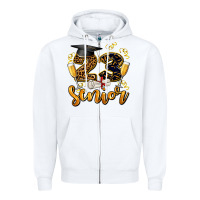 White 23 senıor wıth champagne Zipper Hoodie - AdoDesignShop