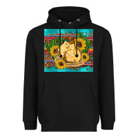 Black western chicks coop animals sunflowers cactus serape leopard turquoise Heavyweight Hoodie - Artiststas