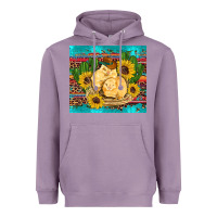 Lavender western chicks coop animals sunflowers cactus serape leopard turquoise Heavyweight Hoodie - Artiststas