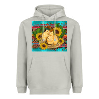 Moon Dust western chicks coop animals sunflowers cactus serape leopard turquoise Heavyweight Hoodie - Artiststas