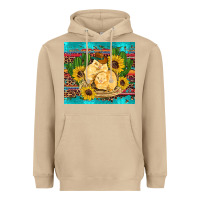 Mushroom western chicks coop animals sunflowers cactus serape leopard turquoise Heavyweight Hoodie - Artiststas