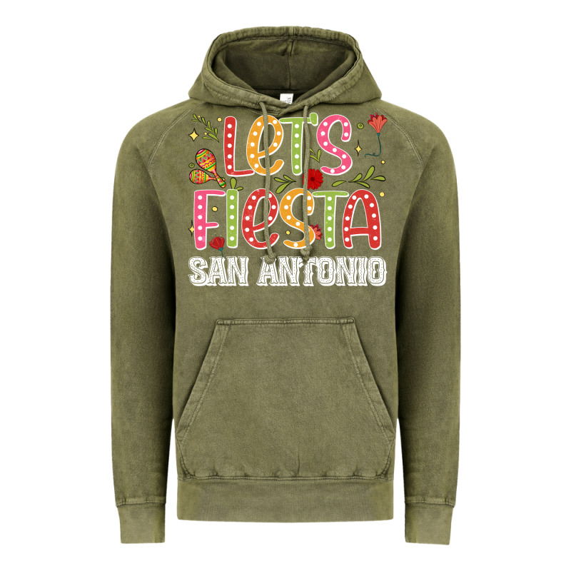 Lets Fiesta San Antonio Vintage Hoodie by JahusDesignShop | Teevron