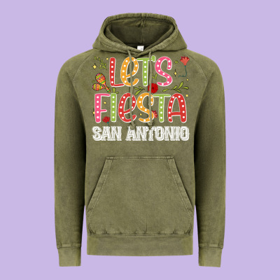 Lets Fiesta San Antonio Vintage Hoodie Designed By Jahusdesignshop