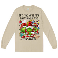 Mushroom it's fine we're fine everythıng is fine! Long Sleeve Tee - FaDigitalArtStudio