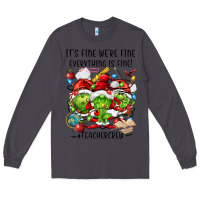 Smoke it's fine we're fine everythıng is fine! Long Sleeve Tee - FaDigitalArtStudio