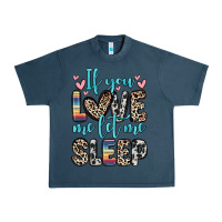 Midnight Navy if you love me let me sleep Urban Heavy Tee - Zillion Design Studio