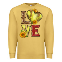 Antique Gold western love softball Premium Sweatshirt - LillyAllenDesigns