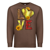 Chestnut western love softball Premium Sweatshirt - LillyAllenDesigns