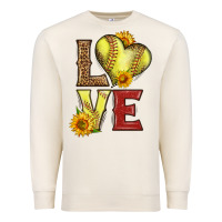Sandshell western love softball Premium Sweatshirt - LillyAllenDesigns