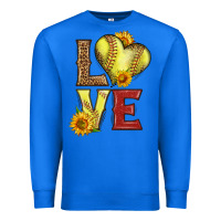True Royal western love softball Premium Sweatshirt - LillyAllenDesigns