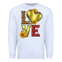 White western love softball Premium Sweatshirt - LillyAllenDesigns