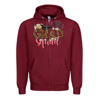 Burgundy grad squad Zipper Hoodie - AdoDesignShop
