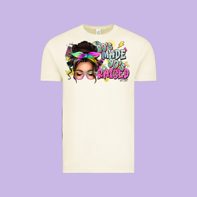 Vintage Tee 80s made 90s raised messy bun