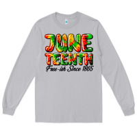 Moon Dust juneteenth free ish since 1865 Long Sleeve Tee - HRA Design Shop