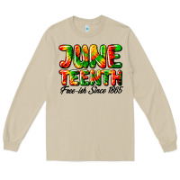 Mushroom juneteenth free ish since 1865 Long Sleeve Tee - HRA Design Shop